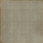 Pattern 21 "The White Rabbit" Vinyl Floorcloth