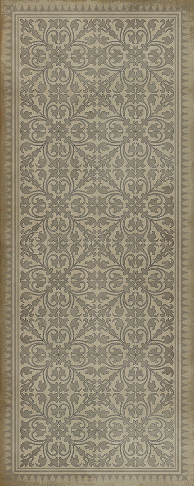 Pattern 21 "The White Rabbit" Vinyl Floorcloth