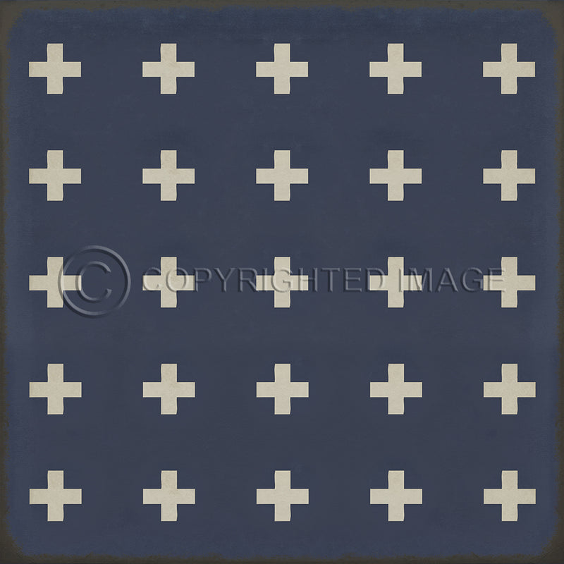 Pattern 24 "Greece" Vinyl Floorcloth