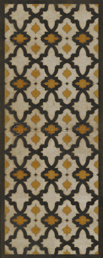 Pattern 31 "Rajha" Vinyl Floorcloth