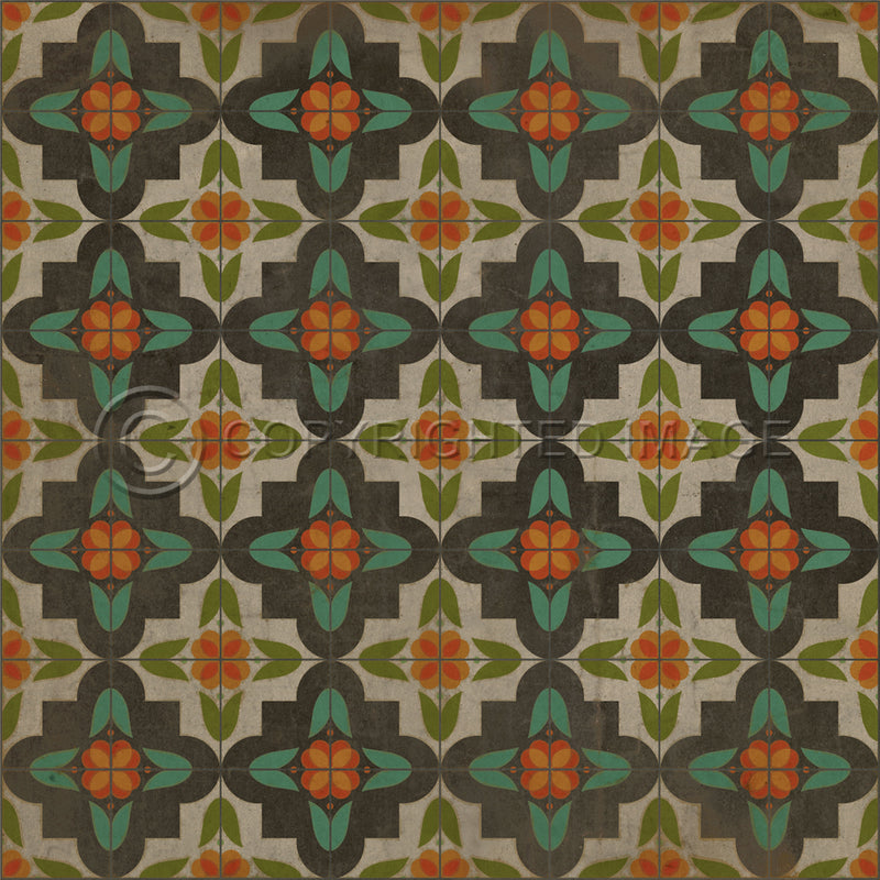 Pattern 33 Garden" Floorcloth Domaci