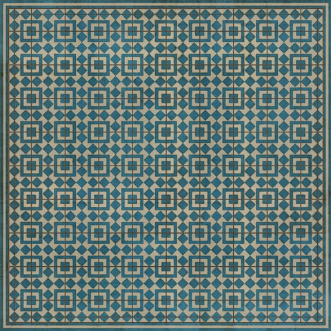 Pattern 37 "Helena" Vinyl Floorcloth