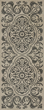 Pattern 39 "Crazy Eights" Vinyl Floorcloth