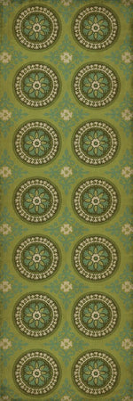 Pattern 43 "Dharma" Vinyl Floorcloth