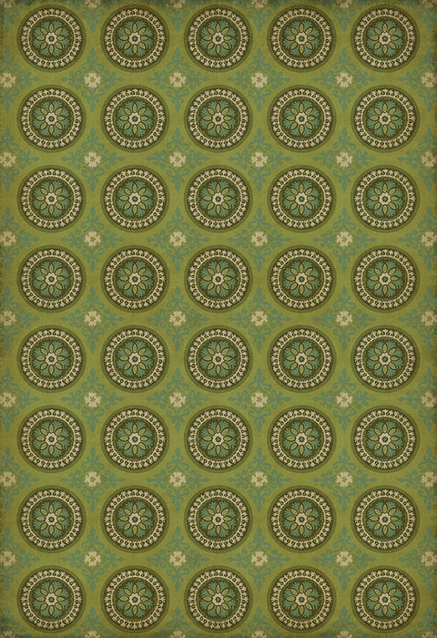 Pattern 43 "Dharma" Vinyl Floorcloth