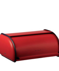 PLINT Retro Mid Century Modern Style Red Metal Bread Box