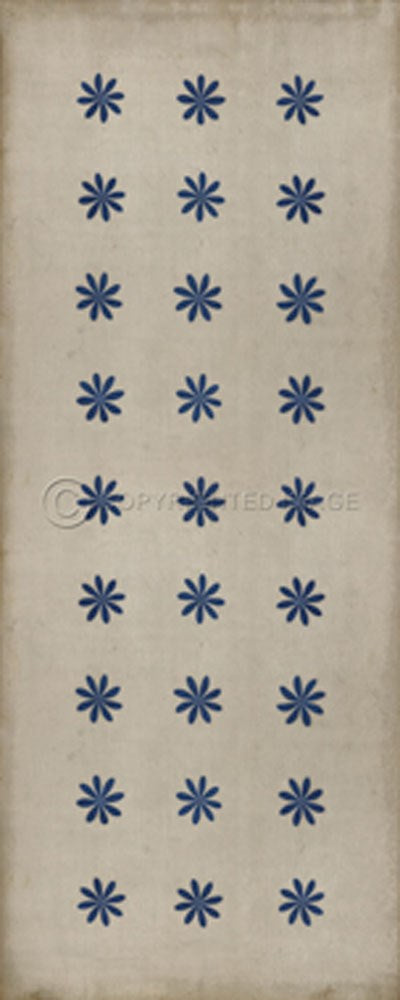 Pattern 48 "Cloche" Vinyl Floorcloth - Spicher & Co.