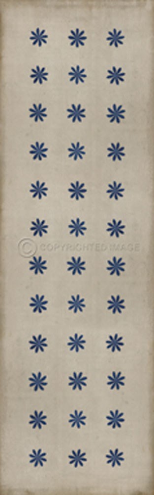 Pattern 48 "Cloche" Vinyl Floorcloth - Spicher & Co.