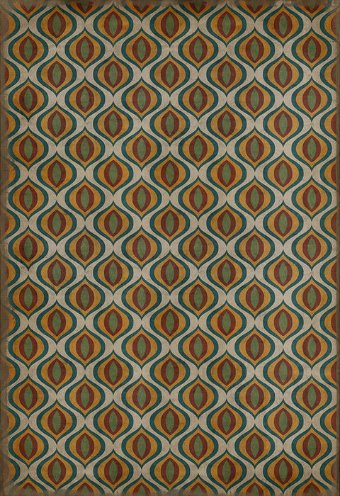 Pattern 15 "Svengali" Vinyl Floorcloth