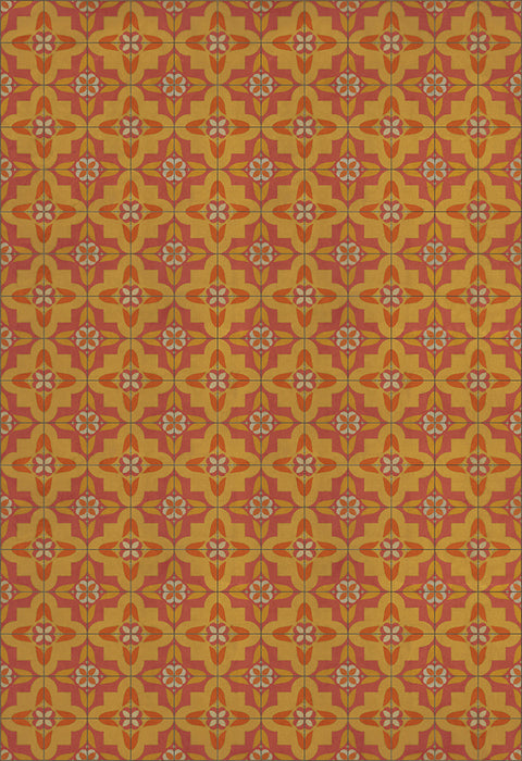 Pattern 33 "Lollygagger" Vinyl Floorcloth
