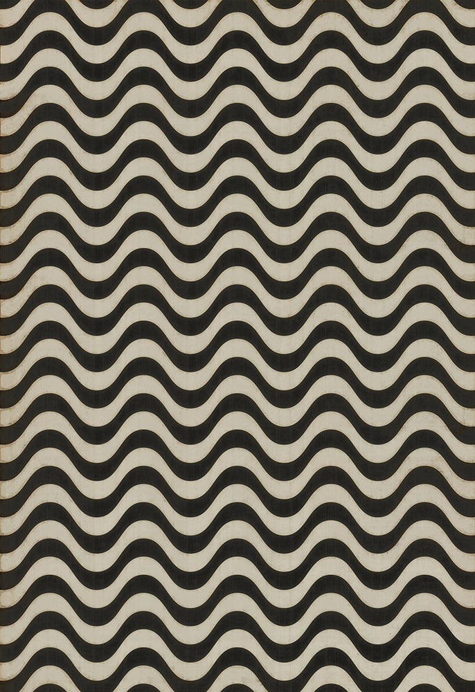 Pattern 18 "Frequency" Vinyl Floorcloth