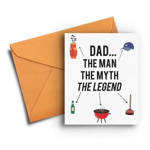 The Man The Myth The Legend Father's Day Card