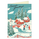 Cavallini "Winter Wonderland" Greeting Card
