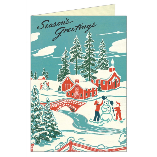 Cavallini "Winter Wonderland" Greeting Card