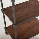 Hoover Mason Rolling Tall Bookshelf