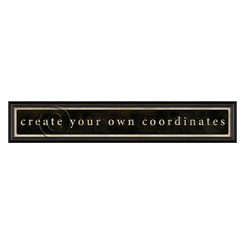 Create Your Own Coordinates Wall Art