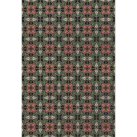 Pattern 80 "Shirley Temple" Vinyl Floorcloth