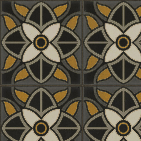 Pattern 80 "Greta Garbo" Vinyl Floorcloth