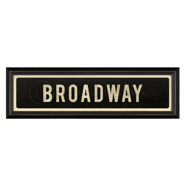 Broadway Street Sign Wall Art Wall Art