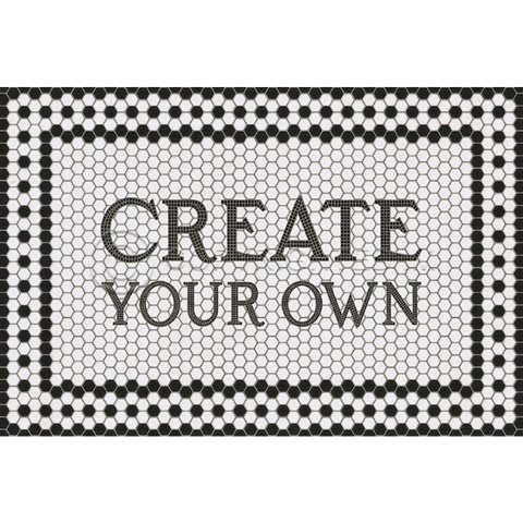Mosaic "8th Avenue" Customized Vinyl Welcome Mat