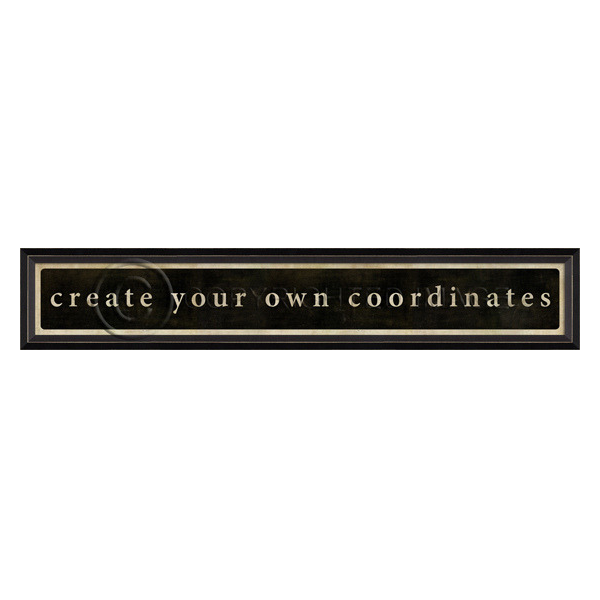 Create Your Own Coordinates Wall Art
