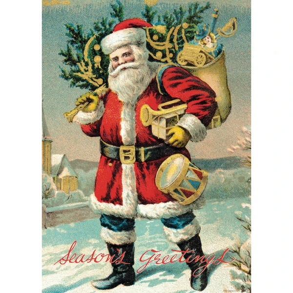 Cavallini Santa Claus Poster