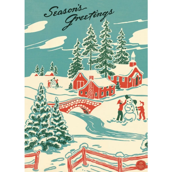 Cavallini Winter Wonderland Poster