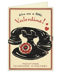 Cavallini Give Me A Ring Valentine Vintage Phone Greeting Card
