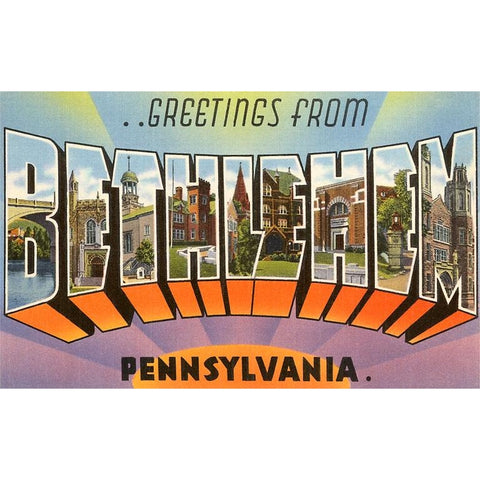 Greetings From Bethlehem, PA Magnet