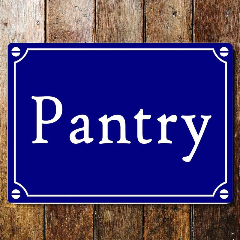 Pantry Metal Sign Plaque Vintage Style