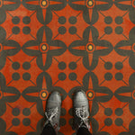 Pattern 03 "Red Rum" Vinyl Floorcloth