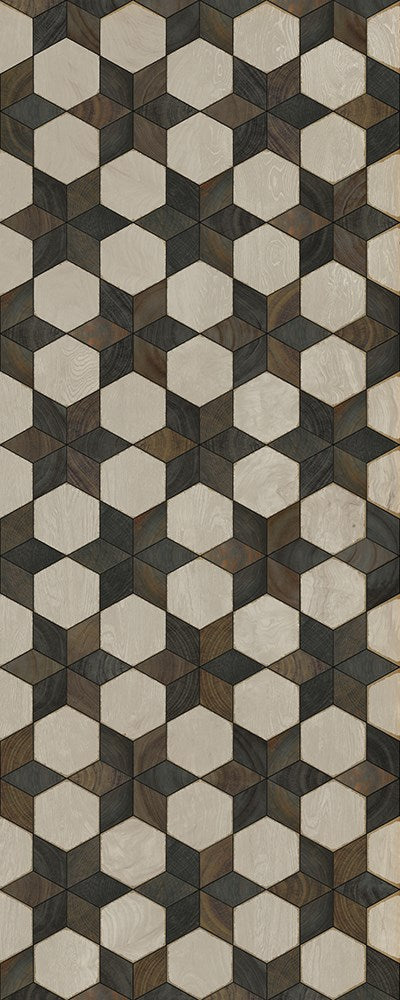 Artisanry "Illuminated Battlestar" Vinyl Floorcloth Vinyl Floorcloths