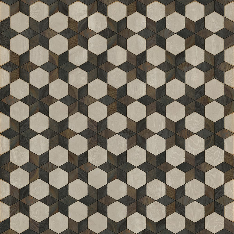 Artisanry "Illuminated Battlestar" Vinyl Floorcloth Vinyl Floorcloths