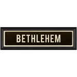 Bethlehem Framed Street Sign