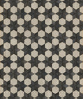 Artisanry "Illuminated Black Star" Vinyl Floorcloth Vinyl Floorcloths