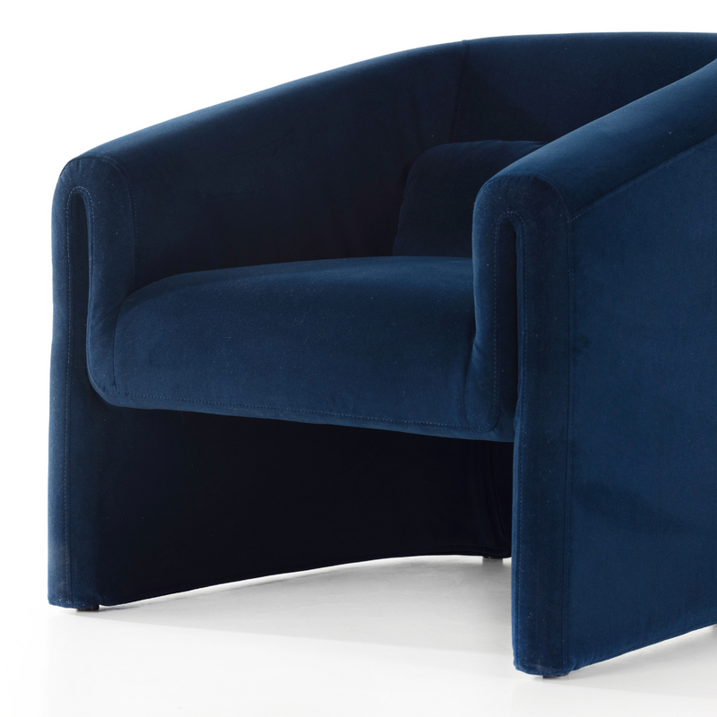 Modern velour online chair