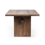 Brandy Dining Table, Rustic Weathered Elm