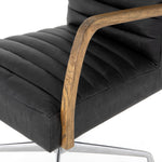 Bryson Channeled Desk Chair-Smoke Furniture Title: Default Title