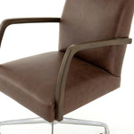 Bryson Top-Grain Leather Desk Chair Furniture Color: Chaps Ebony, Havana Brown