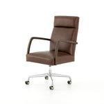 Bryson Top-Grain Leather Desk Chair Furniture Color: Havana Brown