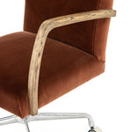 Bryson Upholstered Desk Chair, Burnt Auburn Furniture Color: Burnt Auburn