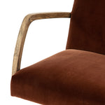Bryson Upholstered Desk Chair, Burnt Auburn Furniture Color: Burnt Auburn