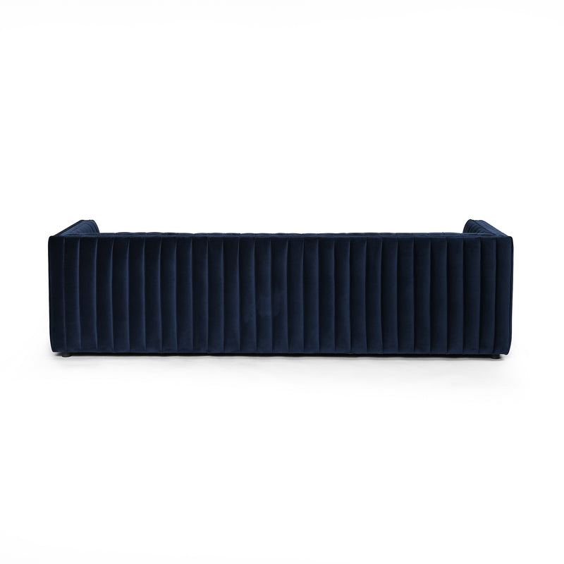 Augustine Sofa 97" - Sapphire Navy Furniture