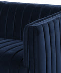 Augustine Sofa 97" - Sapphire Navy Furniture
