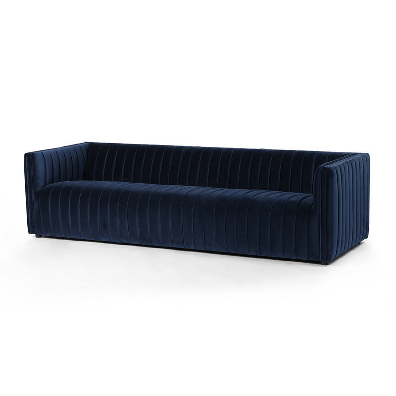 Augustine Sofa 97" - Sapphire Navy Furniture