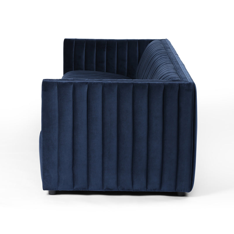 Augustine Sofa 97" - Sapphire Navy Furniture
