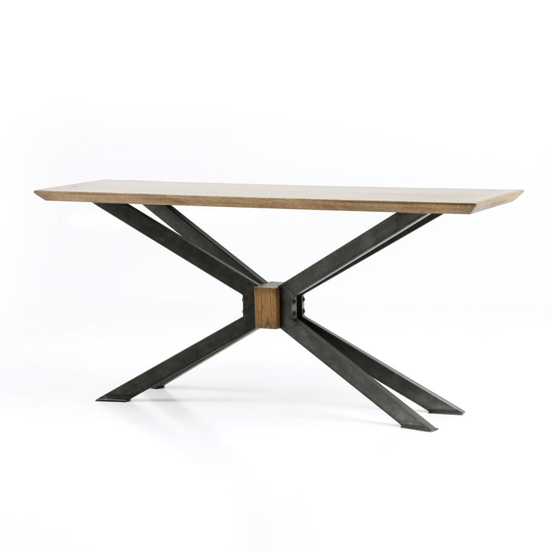 Spider Console Table-Bright Brass Clad