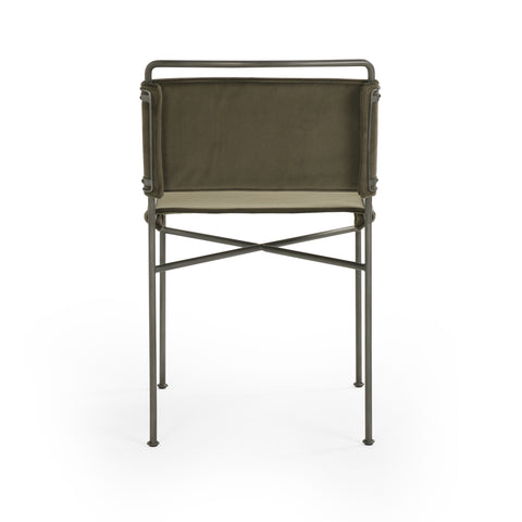 Wharton Dining Chair-Modern Velvet Loden