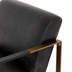 Jules Leather Chair - Rialto Ebony