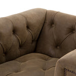 Maxx Leather Swivel Chair - Umber Grey